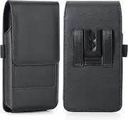 BECPLT iPhone 15 Pro Max 15 Plus 14 Pro Max 13 Pro Max 12 Pro Max Holster Black Mobile Phone Belt Pouch Holster Cover Belt Clip Case Pouch for Samsung Galaxy S24+ S23+ S23+ S22+ S23 FE S21 FE 5G