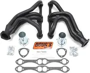 Doug's Headers (D356-B) 1-5/8" 4-Tube Black Coating Hi-Temperature Shorty Exhaust Header for Chevrolet Pass Small Block Engine