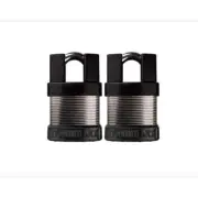 Commando Lock 1-3/4 in. Bolt Cutter Proof High Security Keyed Padlock (2-Pack)