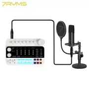 7Ryms 7Caster SE2 USB Audio Mixer XLR 6.35mm 3.5mm interface for Live Streaming