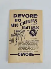 DeVore HO Auto Couplers and Draft Gears Set NOS 1/87