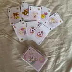 RILAKKUMA拉拉熊 粉色蛋糕主題撲克牌🃏♣️♥️