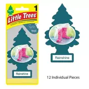 12 Pcs Little Trees Rainshine Scent Car and Home Hanging Air Fresheners