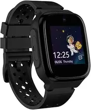 KidsOClock Kids Smart Watch Phone, 4G WiFi and GPS Tracker with SOS Calls, Video Calls, Children Smartwatches, IP67 Waterproof, Black