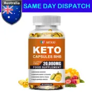Advanced Keto BHB Capsules Fat Burner Weight Loss Men Women Dietary Supplement
