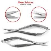 Ophthalmic Surgical Micro Surgery Spring Noyes Scissors Sharp Straight & Curved