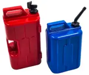 NHX RC Plastic Scale Oil Tank – Red & Blue – 1/10 RC Crawler Accessory