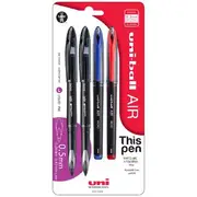 Uni-Ball Air Micro Rollerball Pen Assorted 4 Pack