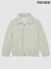 Reiss Natural 13-14 yrs Zip Through Harrington Jacket (E11045) | $155