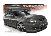 FPV BF F6 BFII F6 TYPHOON R SPEC EGO A2 FRAMED PRINT (FV097)