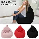 Bean Bag Chair Cover Plush Toys Organizer Holder Soft Corduroy Bean Bag dgPLf