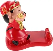 Gatuida Mini Resin Chinese Wealth Figurine Portable Car Dashboard Ornament for Office and Home Decor Attract Fortune and Prosperity Durable Design Lightweight Sculpture for Luck