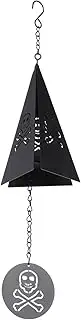 BESPORTBLE Easy Assembly Triangle Wind Chime Skull Iron Pendant for Party Decorations