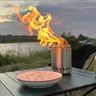 Solo Stove Mesa Tabletop Fire Pit with Stand | Low Smoke Outdoor Mini Fire!