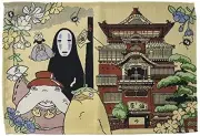 Marushin Placemat Ghibli Spirited Away H33 x W48cm Visiting Gods Gobelin Weave