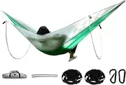 Outdoor Tree Hammock, Lightweight Large Portable Hammock, Nylon Portable Lightweight Outdoor Supplies for Garden Yard Camping Beach Hiking BBQ Accessories