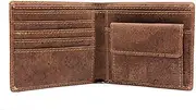 [boshiho] Men's Cork Wallet with RFID Protection - Vegan Cork Wallet, 7 Card Slots, Coin Compartment, Slim Wallet Made of Cork Leather, Minimalist, Ecological, Sustainable