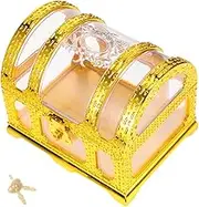 Plastic Treasure Chest Treasure Box for Storage Container for Pirate Parties Birthdays Halloween and Daily Role Playing Activities