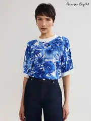 Phase Eight Blue Lizzy Printed Jumper (W33071) | $107