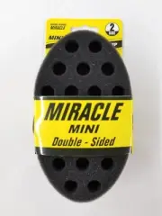 Miracle Double-Sided Mini Sponge Brush For Dreads Afro Twist Coil Curl Wave #P