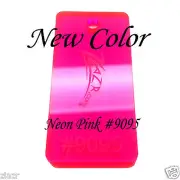 NEON PINK #9095 12"x6"x1/8" Acrylic Sheet Color Plastic Plexiglass Supplies-SALE