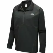 The North Face Momentum Thermal 1/2 Zip Top (Men's Size L) Black / Grey Pullover