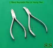 Set of 2 Pliers Reynolds Contouring Plier & Young Plier Orthodontic Instruments