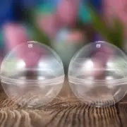 5pcs Round Clear Capsules Empty Candy Storage Containers Fillable Capsules Balls