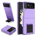 For Samsung Galaxy Z Flip6 Flip5 Flip4 Flip3 Matte Hard PC Case with Kickstand