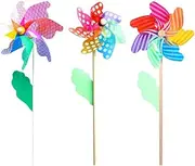 BESPORTBLE 3pcs Colorful Windmill Rainbow Wind Sculpture Garden Pinwheel Yard Spinners Spinner Pinwheel Spinners Pinwheels Patio Pinwheel Decor Toddler Pp