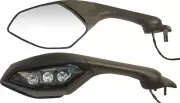 Emgo Right Side View Black Cat Eye Mirror (20-37501)
