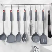 Rod Hooks Mugs Wall Hook Rack Entryway Towel Key Hanger Utensil Hanging Rack