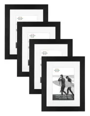 [Studio Nova] Premium Picture Photo Frame 6x8 to 4x6 Set of 4 in Black