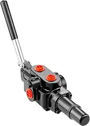 VEVOR Hydraulic Log Splitter Valve 1 Spool, 25 GPM Hydraulic Directional Control Valve, 3626PSI Hydraulic Loader Valve, Hydraulic Joystick Control Valve for Small Tractors, Loaders, Log Splitter