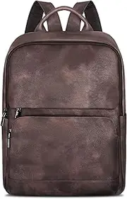 [SYTRAH] Leather Backpack for Women, Vintage 15.6 inch Laptop Backpack Purse for Women for Travel Business Work