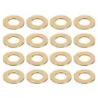 100Pcs Brass Flat Washer, M6x12x0.8mm Brass Washer Assortment for Screws Bolts
