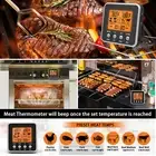 Orange Backlit LCD Digital Food Temperature Gauge Cooking Meat Thermometer With