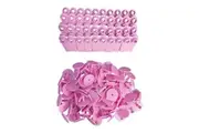 100x Cattle Ear Tags 5x2cm Set - Mini Pink Blank Pig Goat Livestock Label
