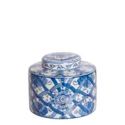 Belle Ula Porcelain Lidded Jar - Short Small