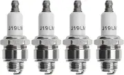 ECSiNG 4Pcs Spark Plugs Replacement RJ19LM Compatible with Briggs & Stratton Engine Spark Plug Engine Accessory Replacement Parts