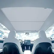 Tesla Model Y Sunshade Roof, Magshade for Tesla Model Y to Block UV and Keep Cooling, Magnetical Foldable Model Y Sunshade for Glass Roof, Tesla Model Y Accessories 2024 2023 2022 2021 2020