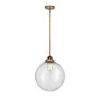 Innovations Beacon 1 Light 14.5" Mini Pendant, BB/Seeded - 288-1S-BB-G204-12