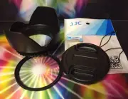 FLOWER HOOD+UV FILTER+LENS CAP TO Fuji Fujifilm X-A2 X-E1 X-E2 XE2 X-T1 X-T10