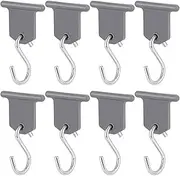 8Pcs S Shaped Camping Awning Hooks Clips RV Tent Hangers Light Hangers with Holes for Caravan Camperb Accessories for RV Modification