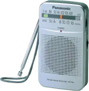 Panasonic AM/FM Handheld Pocke Radio (RF-P50DGC-S)