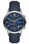 ARMANI MENS CHRONO WATCH AR11216 BLUE DIAL - CERTIFICATE - WARRANTY - RRP 279.00