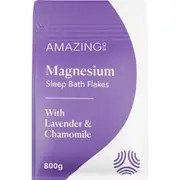Amazing Oils Magnesium Sleep Bath Flakes 800g