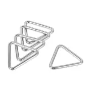 Metal Triangle Ring Buckle 1.26"(32mm) Inner Width for Strap Craft DIY 10pcs