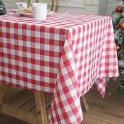 Checkered Tablecloth Rectangle Tables,Washable Durable Table Cover, 63"x 55"