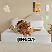 KUREZEL Grounding Sheets, 10% Silver Fiber Grounding Sheets, Grounded Bed Sheets Connected Bedding Fitted Earth Sheets [Queen 60"x 80"x 15", Off White]